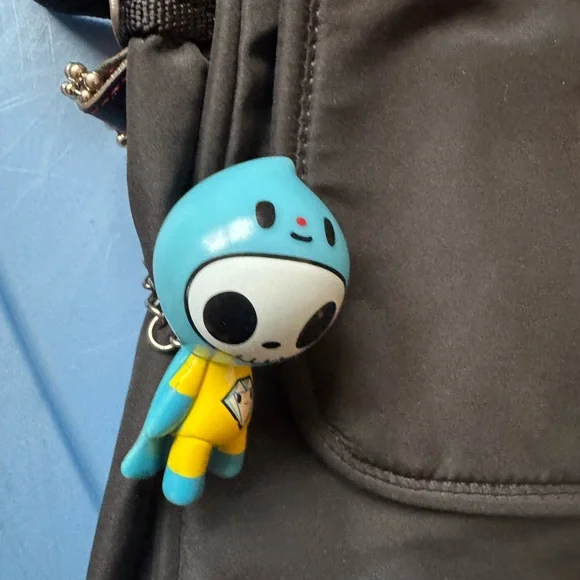 tokidoki Black Messenger Bag with Gold Hardware - Picture 2 of 8